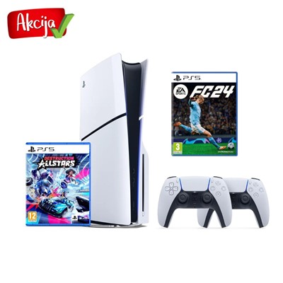 AKCIJA - PLAYSTATION 5 SLIM D CHASSIS + PS5 DUALSENSE CONTROLLER + FC 24 PS5