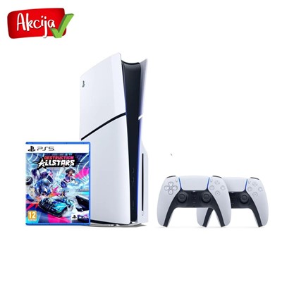 AKCIJA - PlayStation 5 Slim D chassis + PS5 Dualsense Wireless Controller + Destruction AllStars PS5