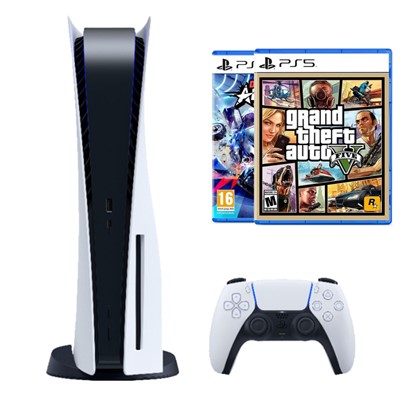 DAYS OF PLAY - Sony Igraća konzola PlayStation 5 Slim D Chassis (Disc ed.) + Destruction AllStars + GTA V PS5