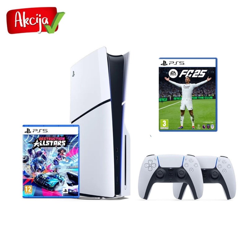 PLAYSTATION 5 SLIM D CHASSIS + PS5 DUALSENSE CONTROLLER + EA FC 25 PS5