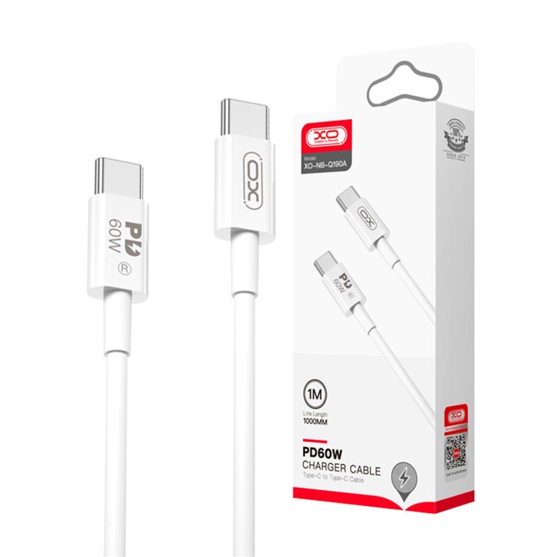 XO NB-Q190B Type-C to Type-C 60W Cable 2m