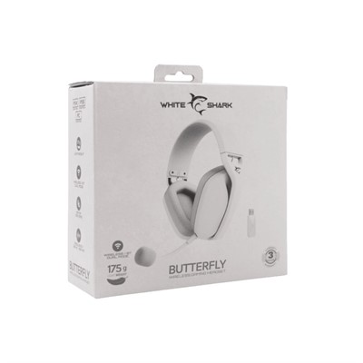 AKCIJA - WHITE SHARK SLUŠALICE WGH-2442 BUTTERFLY - WIRELESS PS5 PS4